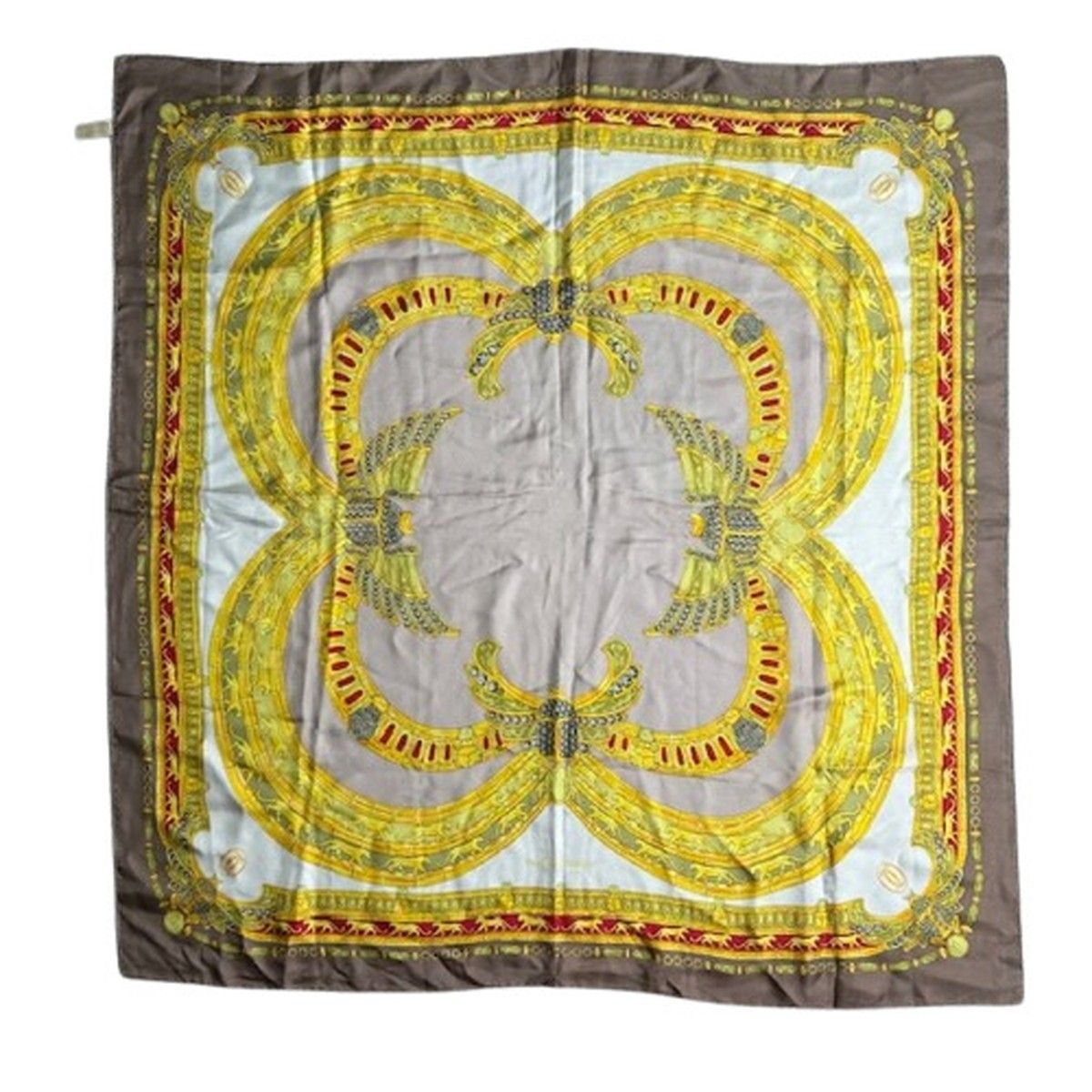 Cartier カルティエ 大判スカーフ シルク 絹 SILK 小物