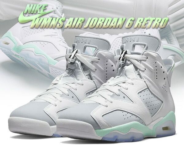 ナイキ ウィメンズ エアジョーダン 6 レトロ NIKE WMNS AIR JORDAN 6 RETRO white|pure platinum-mint foam dq4914-103 レディース AJVI ミント フォーム