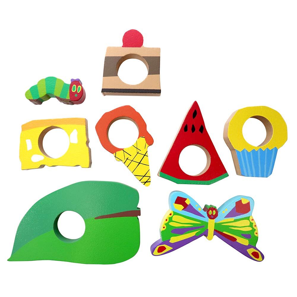 絵本のつみき はらぺこあおむし プレイセット 木製 積み木 おもちゃ