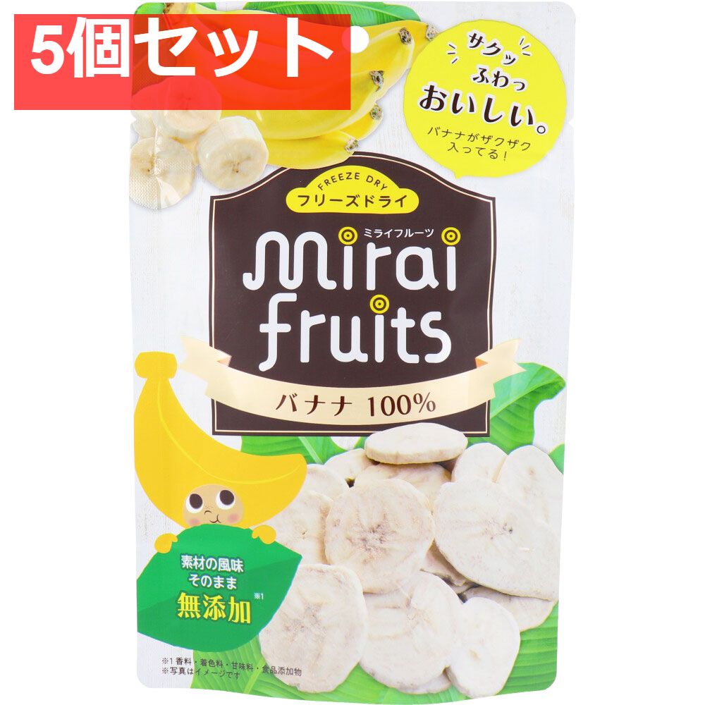 ミライフルーツ バナナ 12g 5個セット まとめ売り