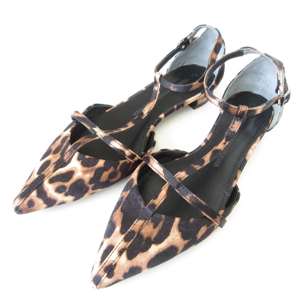 美品】tsuru by mariko oikawa フラットシューズ黒36 TSURU by