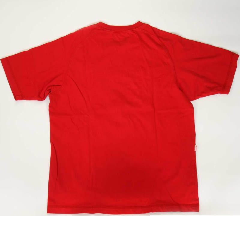 EVISU JEANS USED 品質保証マークTシャツ レッド 東京 大阪