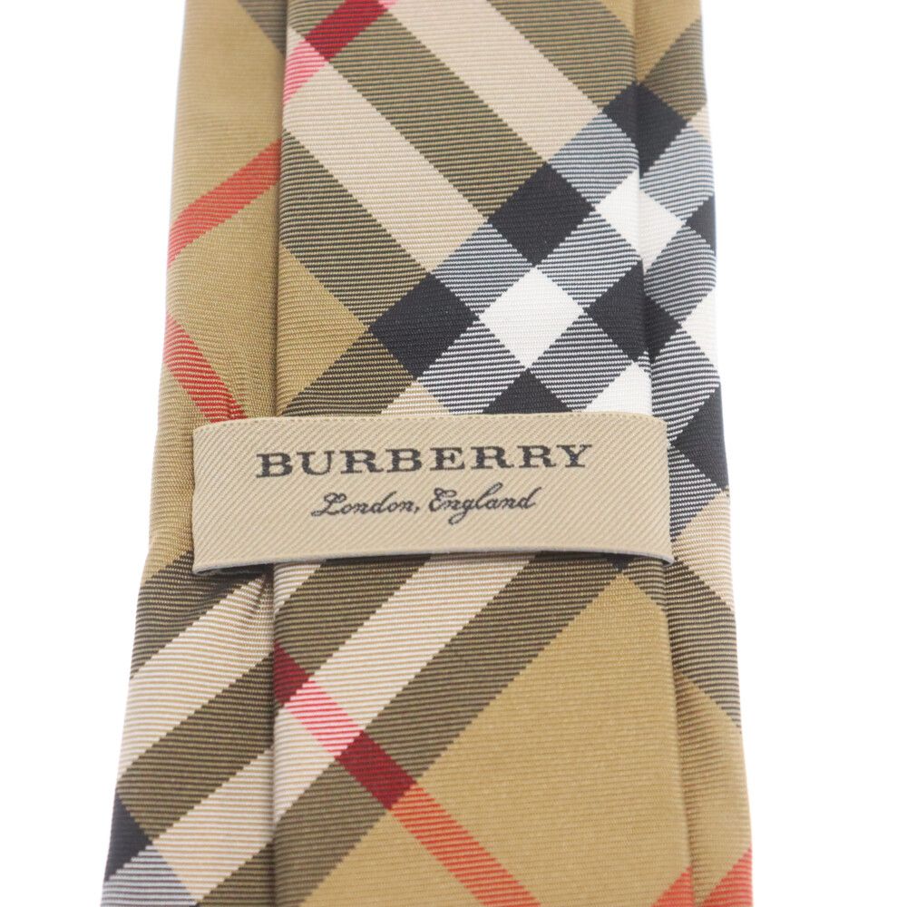 ✨美品✨バーバリー　ロンドン　ネクタイ　ベージュ　ブラウン　ノバチェック　シルク BURBERRY LONDON(バーバリーロンドン) ノヴァチェックシルク