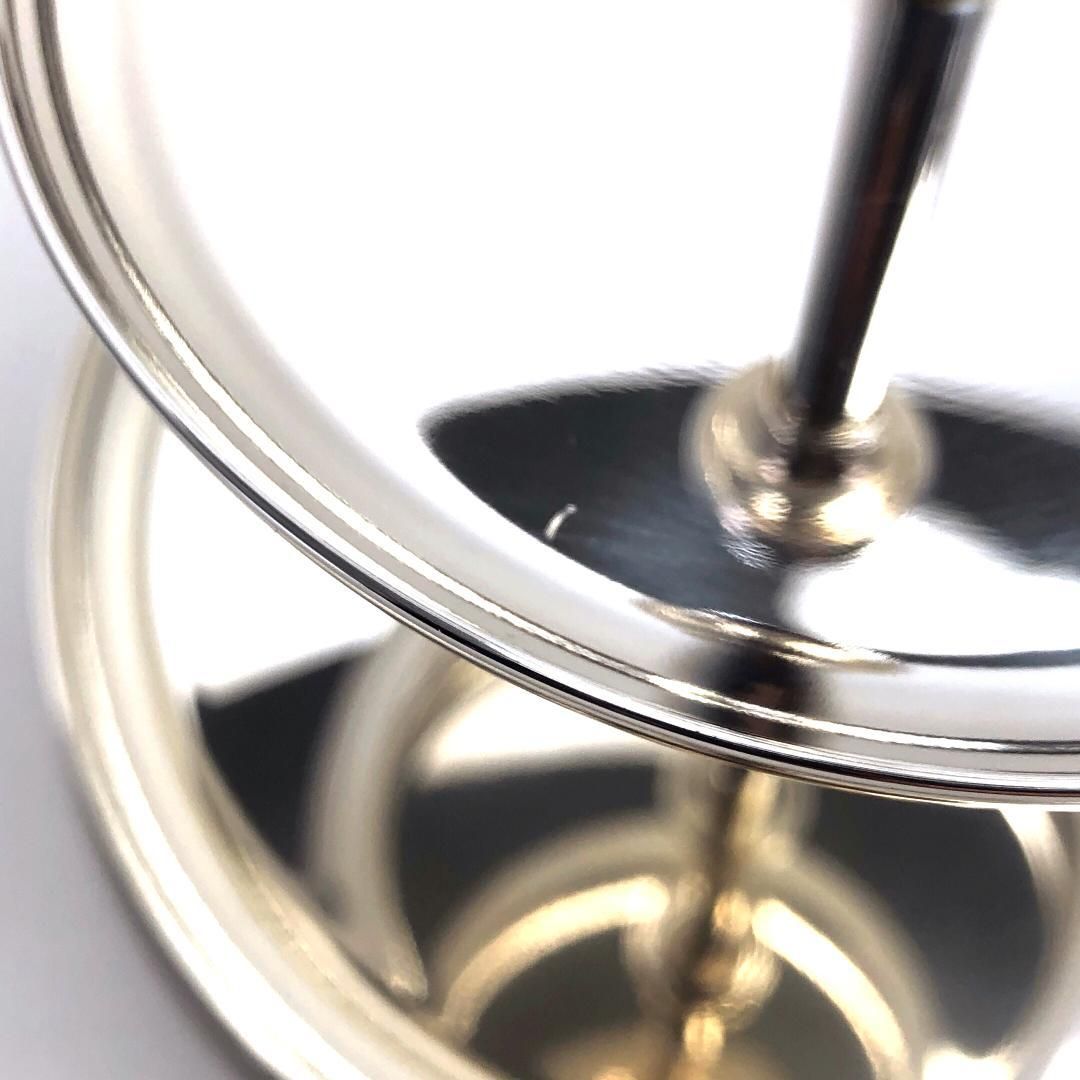 Christofle クリストフル シルバー アルビ ペイストリースタンド 2段 シルバーコーティング シルバー