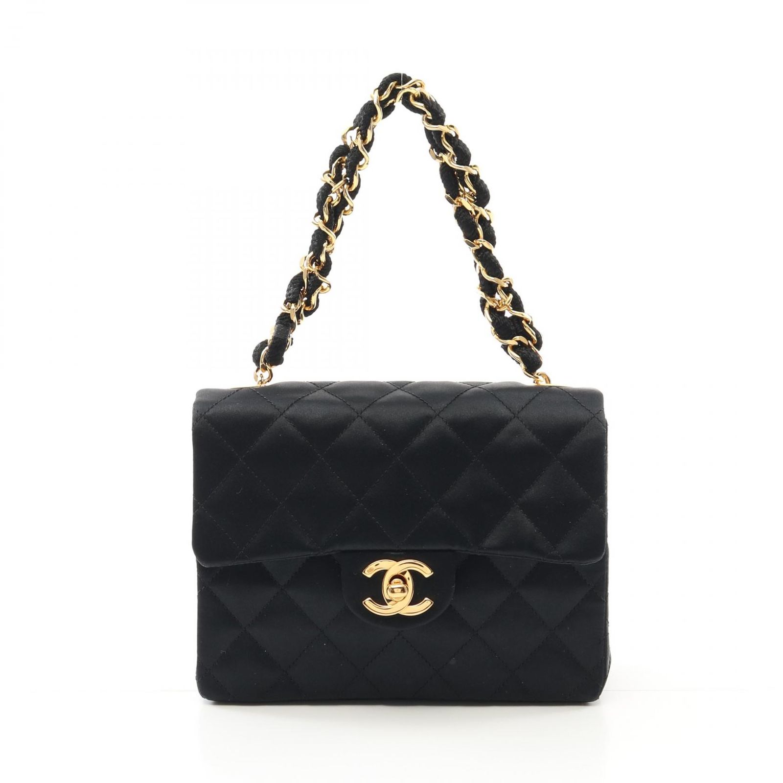 シャネル CHANEL ハンドバッグ ミニマトラッセ ブラック ファブリック 