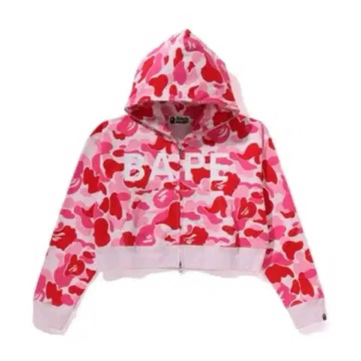 A BATHING APE B APEジップアップパーカー ピンク迷彩 A BATHING APE