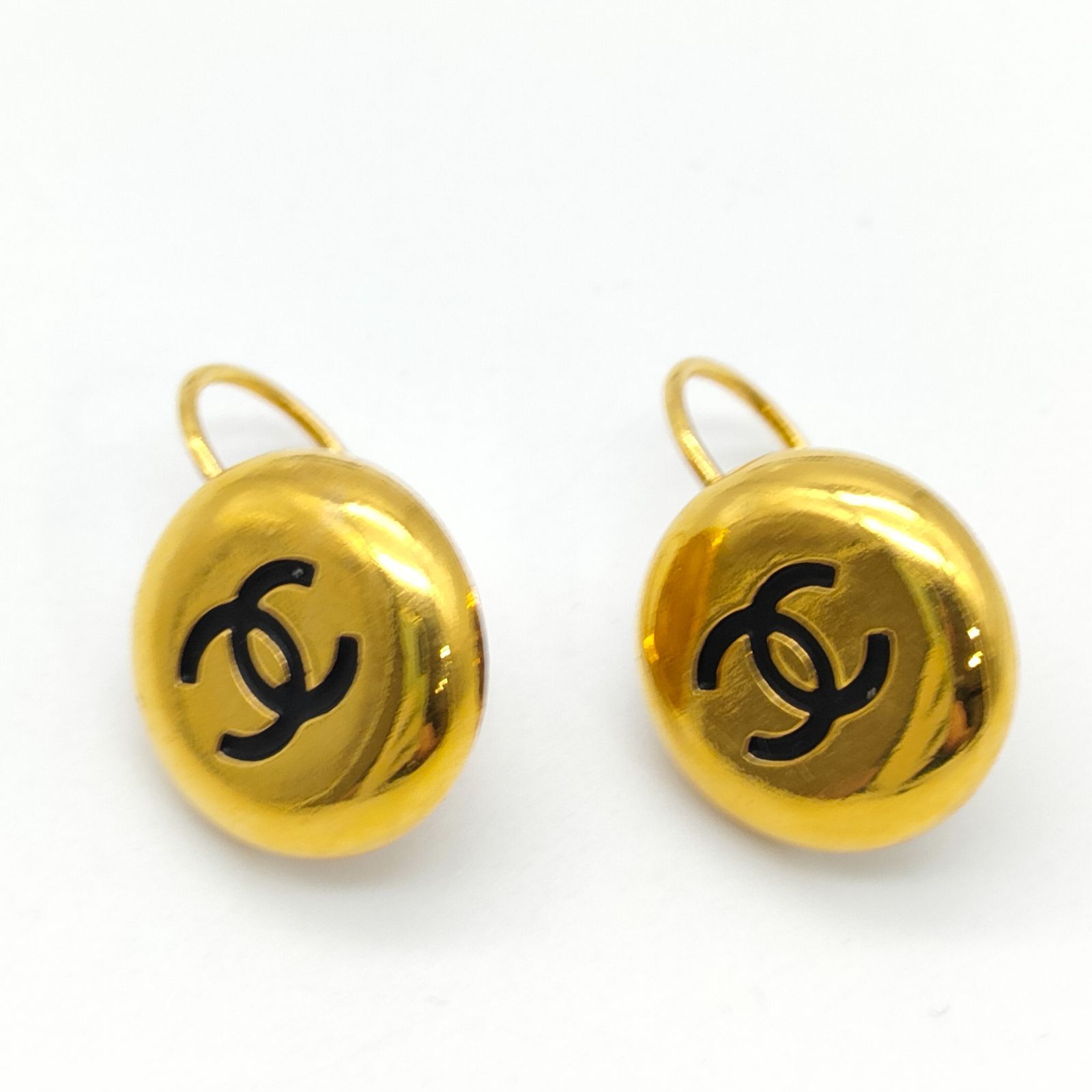 CHANEL シャネル ココマーク ピアス フックピアス 金メッキ 96A アクセサリー メタル レディース 小物 S1139