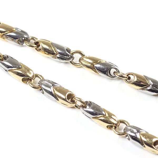 BVLGARI ブルガリ パッソドッピオ ネックレス 750YG/ステンレス
