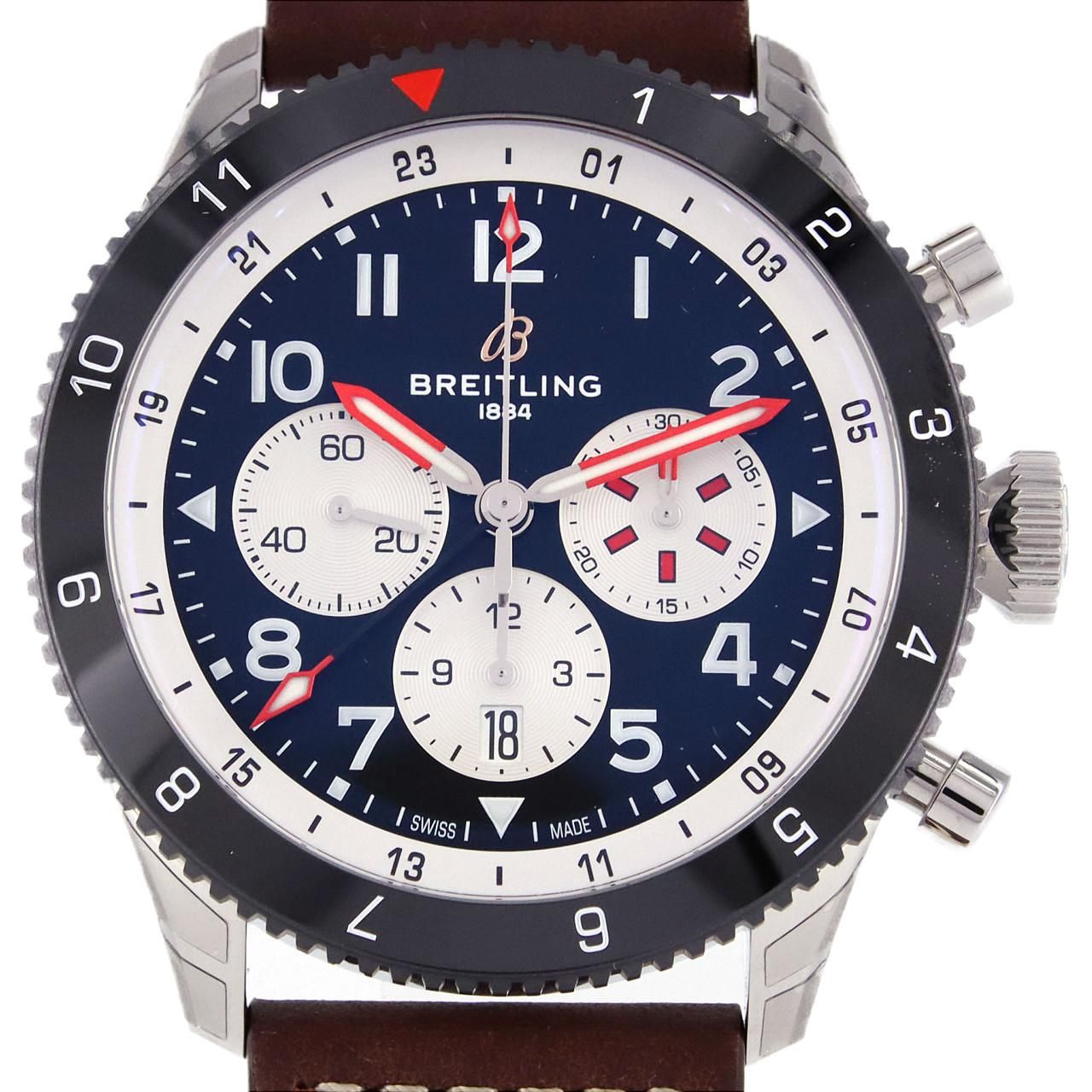 【新品】ブライトリング スーパーアヴィB04クロノグラフ GMT 46 モスキート YB0445/YB04451A1B1X1 SS 自動巻