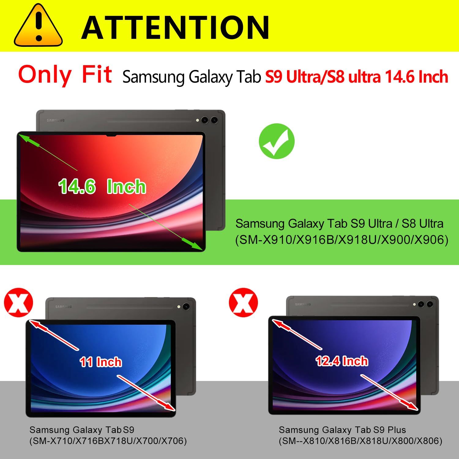 Samsung Galaxy Tab S8 Ultra 14.6インチケース2022用ZtotopCases、プレミアムPUレザーカバー、Sペンホルダー、フロントポケット&複数の角度付き Galaxy S8 Ultra Tablet SM-X900/X906 