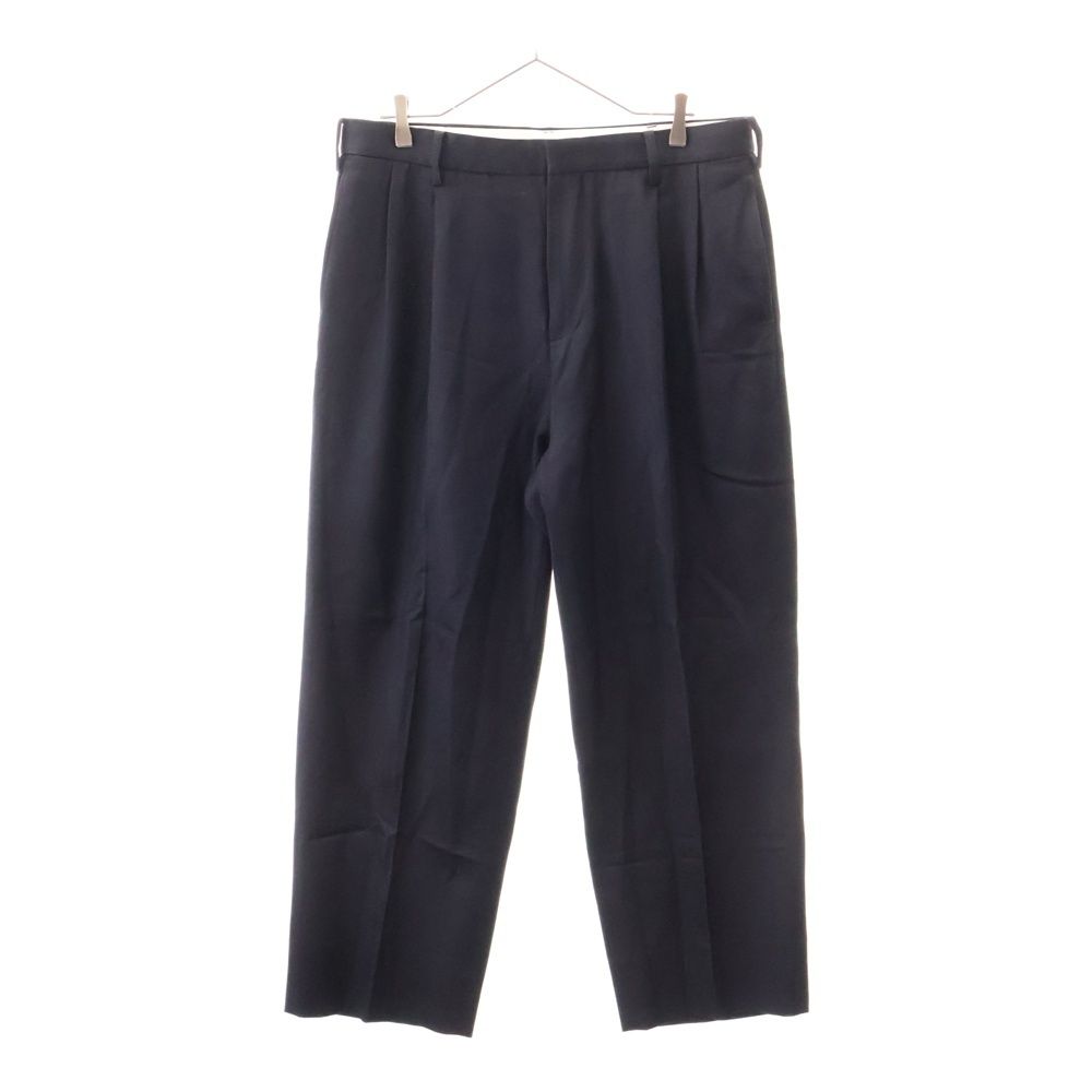 パンツ everyone two tuck wide twill trouser everyone two tuck wide twill trouser (BLACK) | everyone