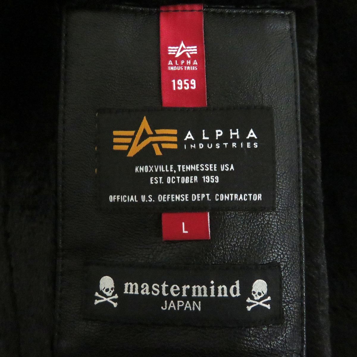 極美品□マスターマインド×アルファ SYNTHETIC MOUTON HEAVY JACKET