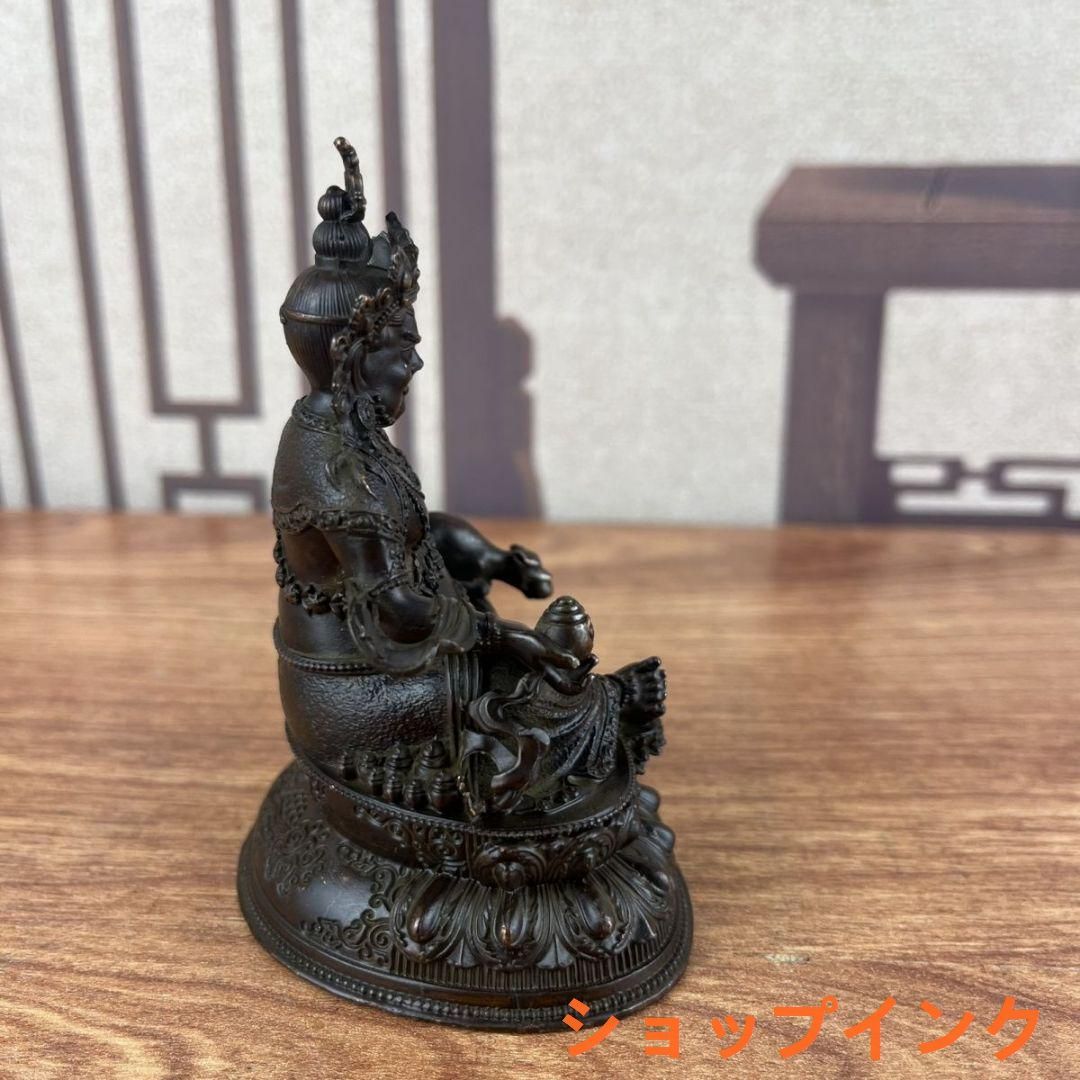 珍しい仏像　工芸品 銅製 仏像 黄財神 居宅 開業 福神を 供養 開運 風水 工芸品 置物
