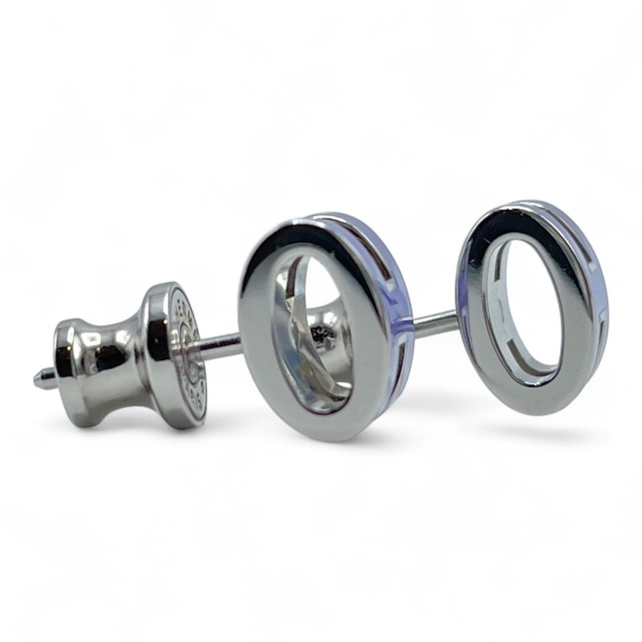 エルメス ポップアッシュ H ミニ ピアス リラ シルバー金具