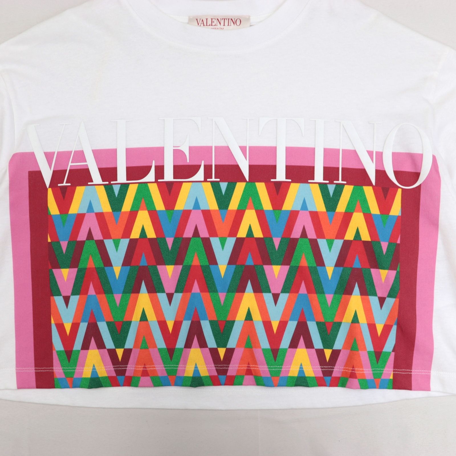 VALENTINO カラフル クロップドTシャツ