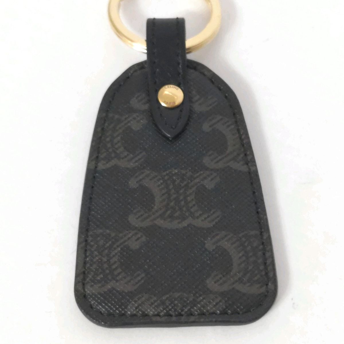 CELINE(セリーヌ) キーホルダー(チャーム) - 10D362 黒×ブラウン CELINE(セリーヌ) キーホルダー(チャーム) - 10D362 黒×ブラウン