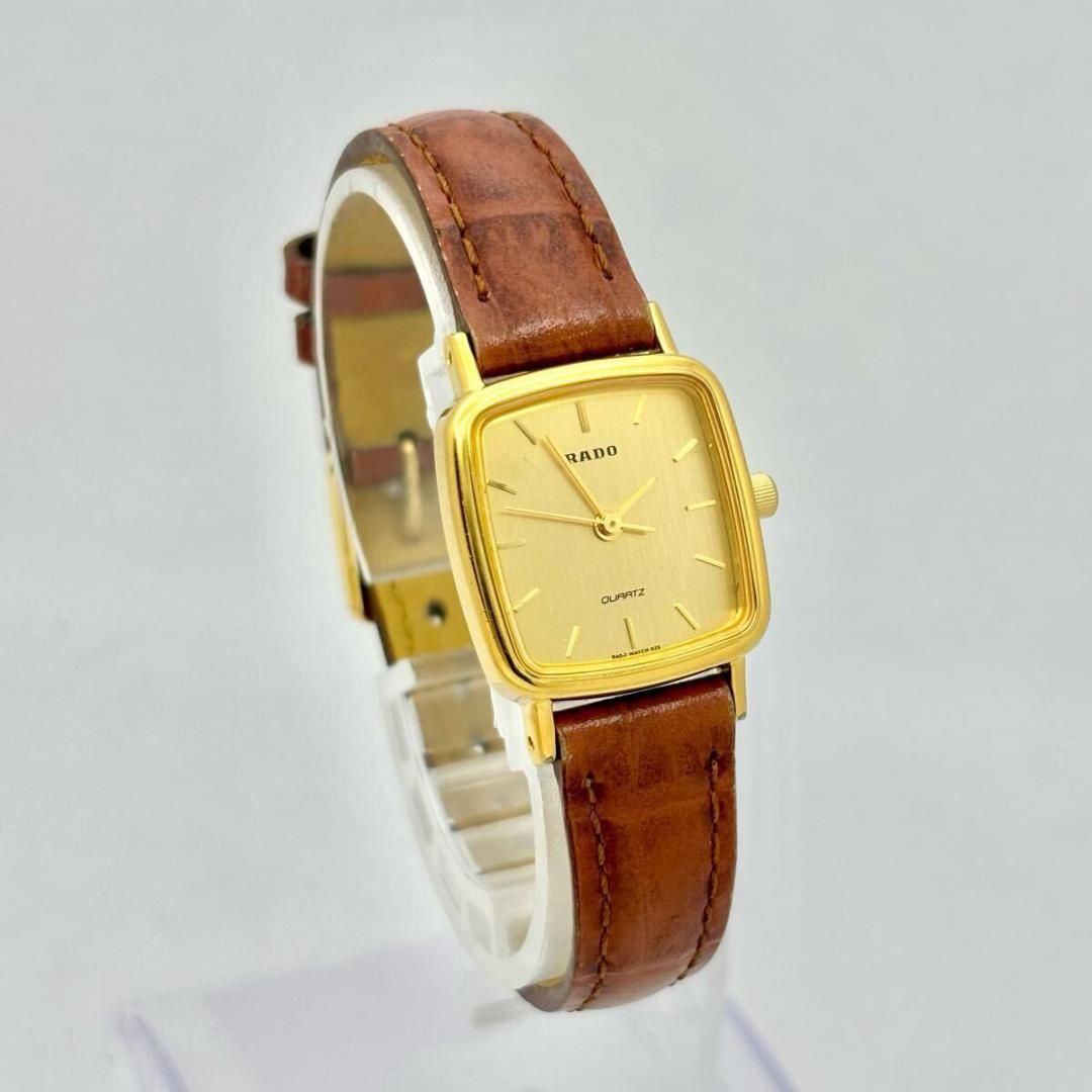 新品電池】RADO ラドー レディース 腕時計 ゴールド スクエア - メルカリ