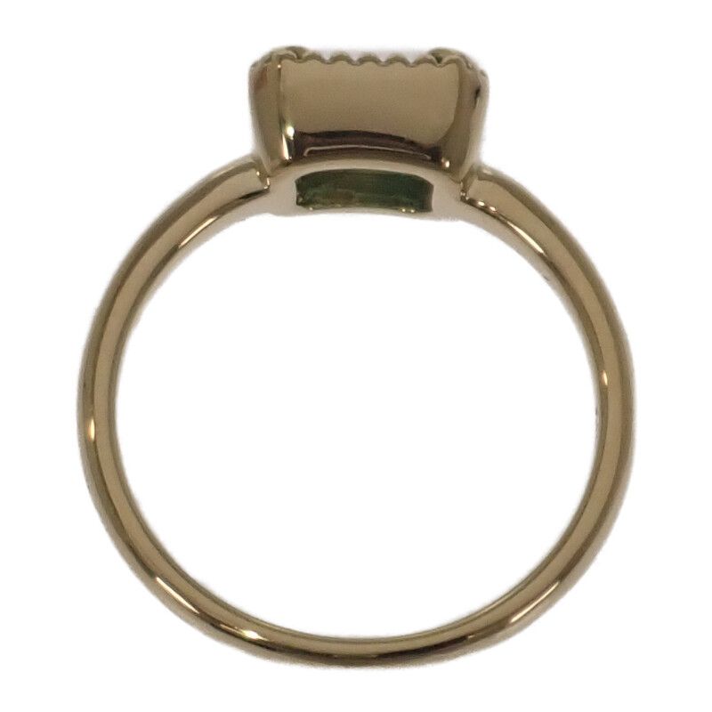 デザインジュエリー エメラルド リング 13号 指輪 K18ゴールド 18金  