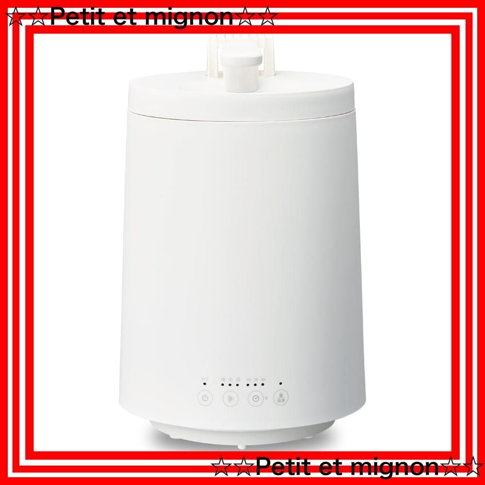 スピード発送 木造10畳 プレハブ17畳 容量3L 連続加湿時間5時間 加湿切替3段階 スチーム式 加湿量600ml|h 洗浄モード搭載 加湿器 カンタン給水 mistone600S 清潔な蒸気のスチーム加湿器 ドウシシャ ホワイト