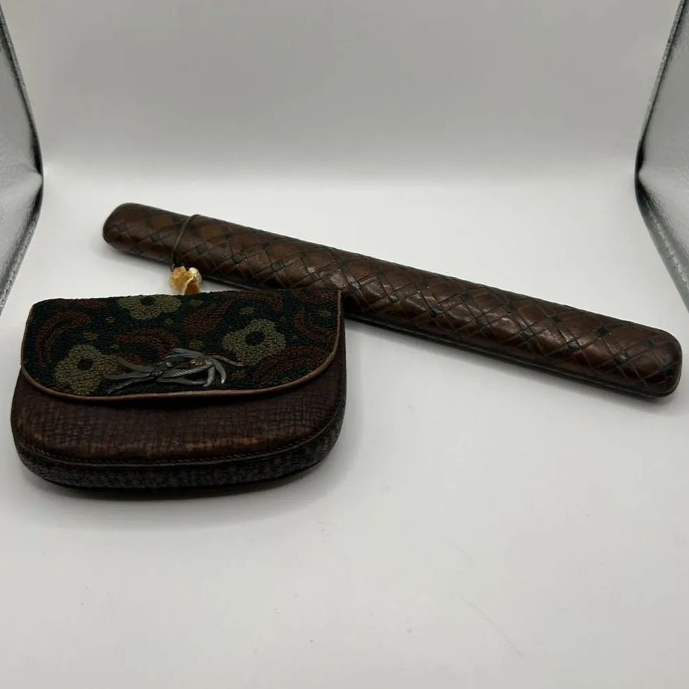 煙草入れ 煙管入れ キセル アンティーク 喫煙具 時代物 煙草入れ 煙管