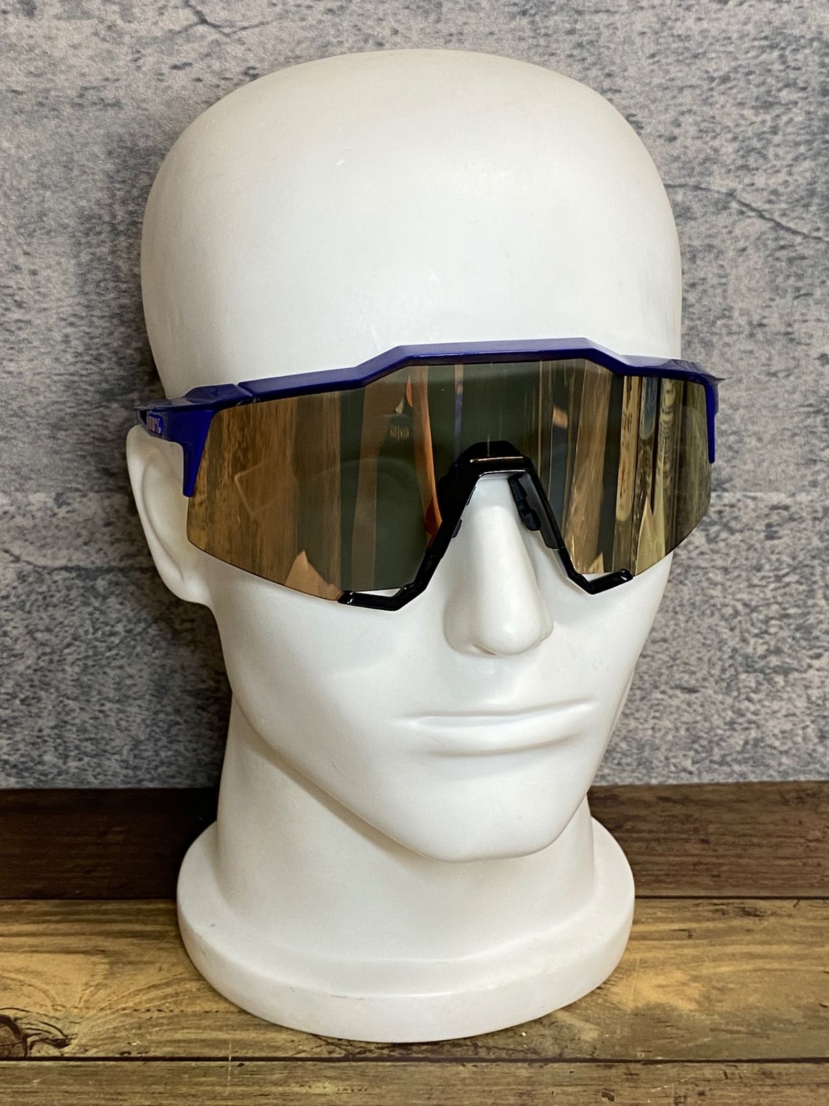 JK206 100％ SPEEDCRAFT サングラス アイウェア 青 HiPERレンズ