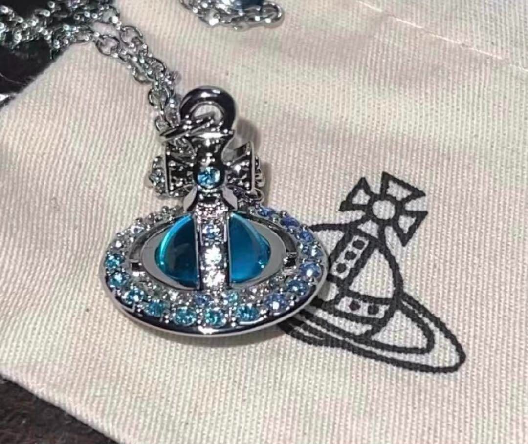 Vivienne Westwood スモールオーブ ネックレス ブルー ヴィヴィアンウエストウッド Vivienne Westwood スモールオーブ