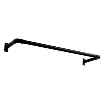 DRY WAVE ドライ ウェーブ 室内 屋外物干し 壁付U型ハンギングパイプ K|ブラック HGB25-900 K