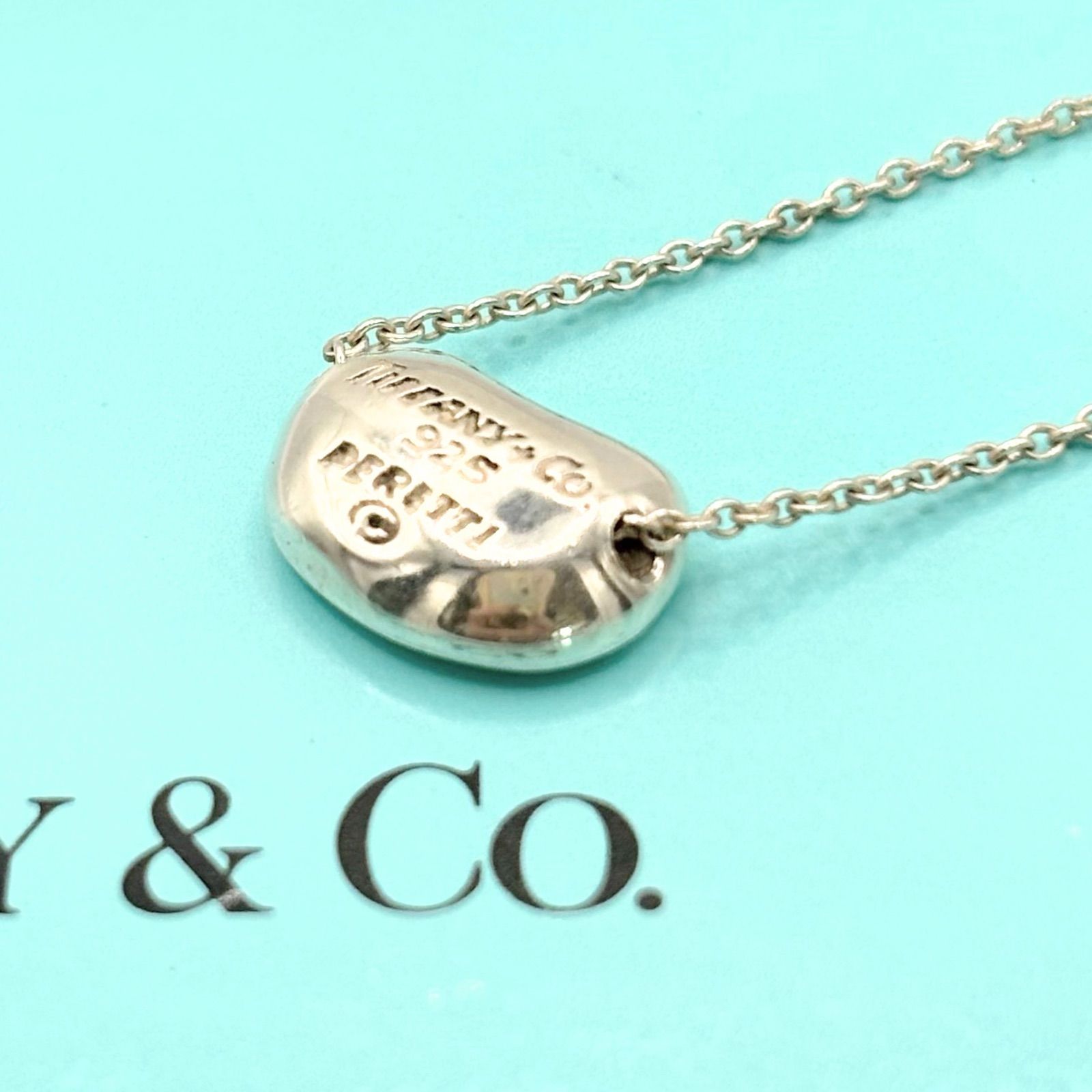 【美品】ティファニー ビーン ネックレス ミニ SV925 シルバー 定番 人気 Tiffany&Co ティファニー ビーン ビーンズ ネックレス ミニ 925