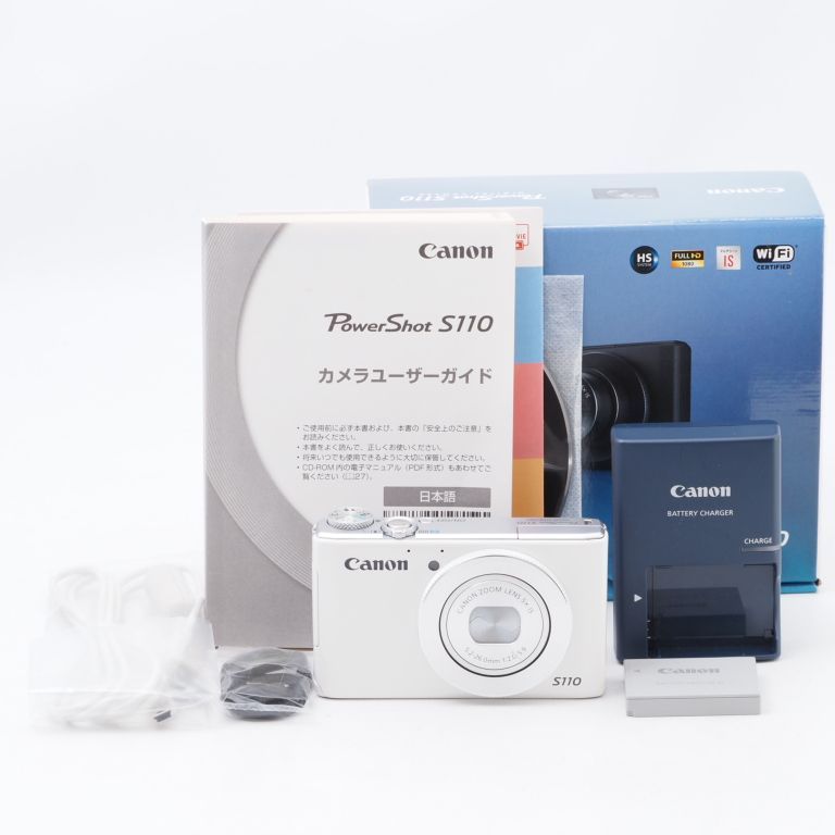 Canon キヤノン デジタルカメラ PowerShot S110 ホワイト PSS110(WH) カメラ本舗｜Camera honpo  メルカリ