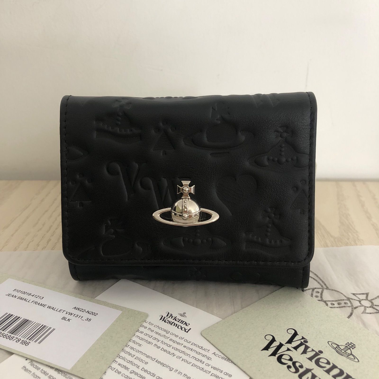 新品✨ヴィヴィアンVivienne Westwood ☆JEAN 口金三つ折り財布ブラック✨箱付き - メルカリ