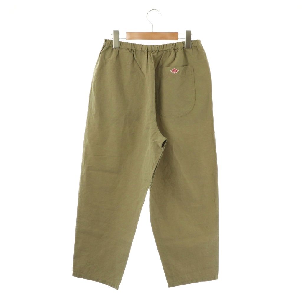 ダントン DANTON コットンリネンイージーパンツ 36 オリーブ色
