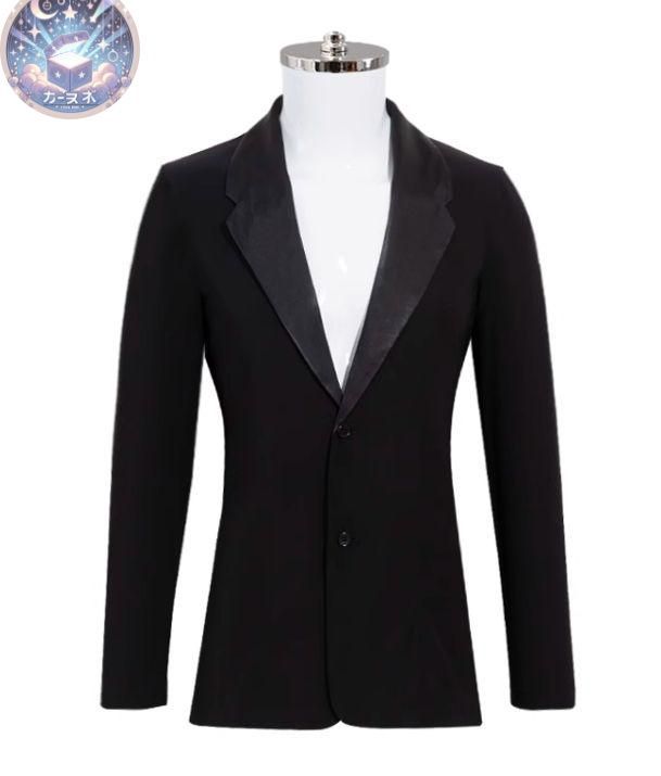 ♥ メンズジャケット 社交ダンス ラテン ブラック オーダーメイドS-XXL