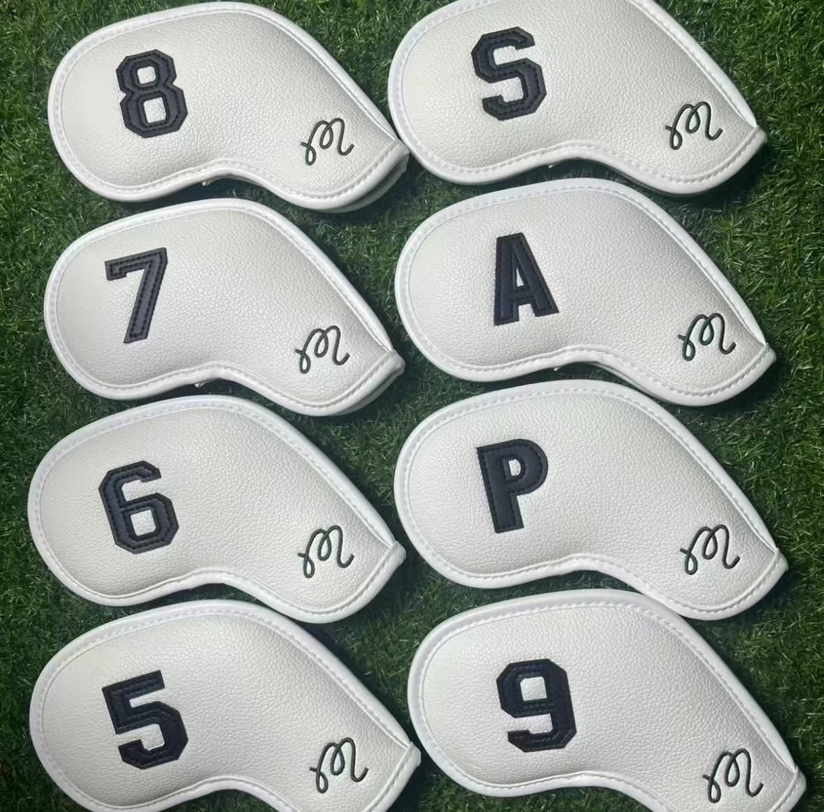 malbon golf マルボンゴルフ アイアンカバー ヘッドカバー 8枚 malbon golf マルボンゴルフ アイアンカバー ヘッドカバー 8枚