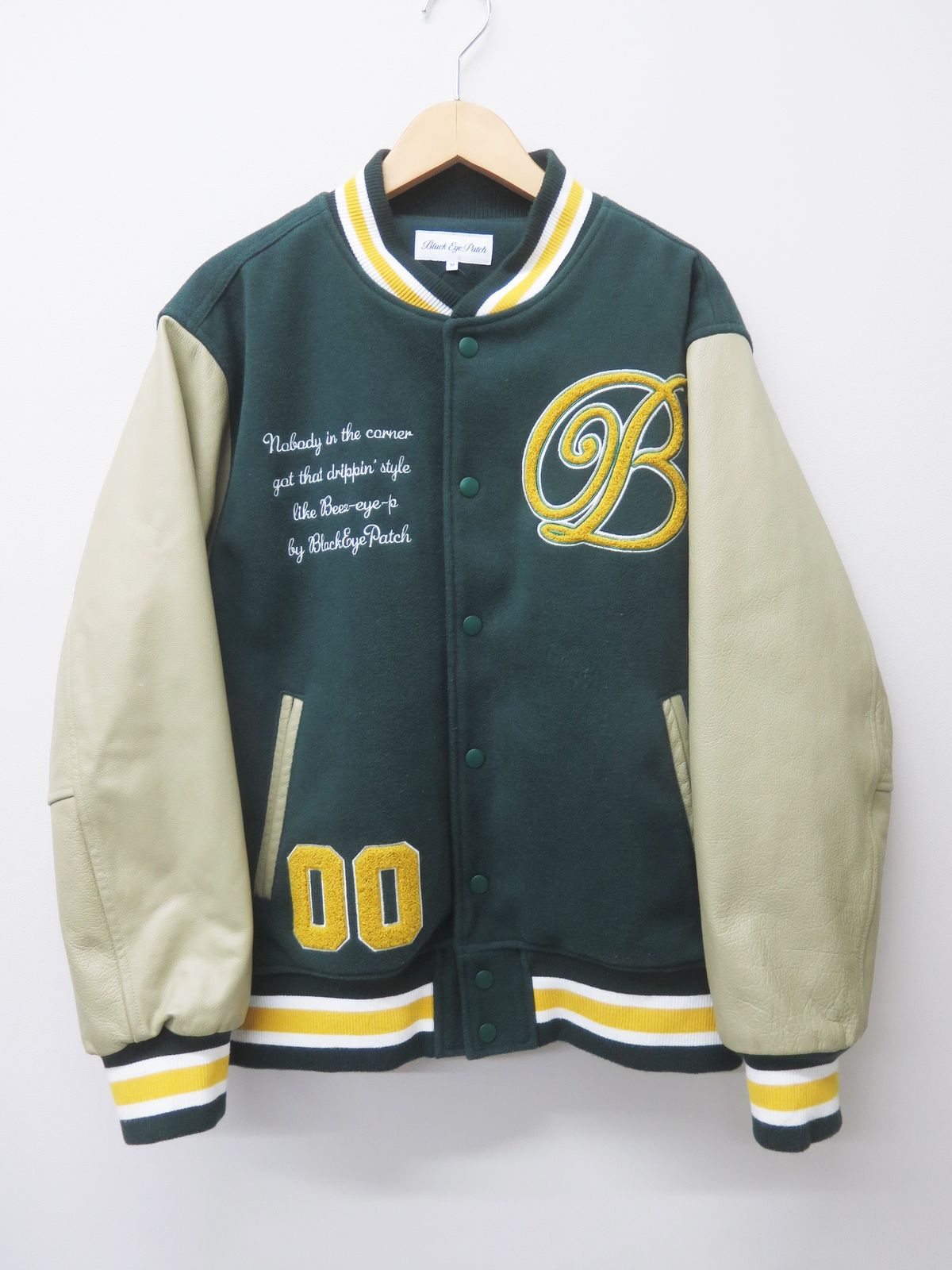 公式 BlackEyePatch ブラックアイパッチ 22SS VARSITY JACKET スタジャン M