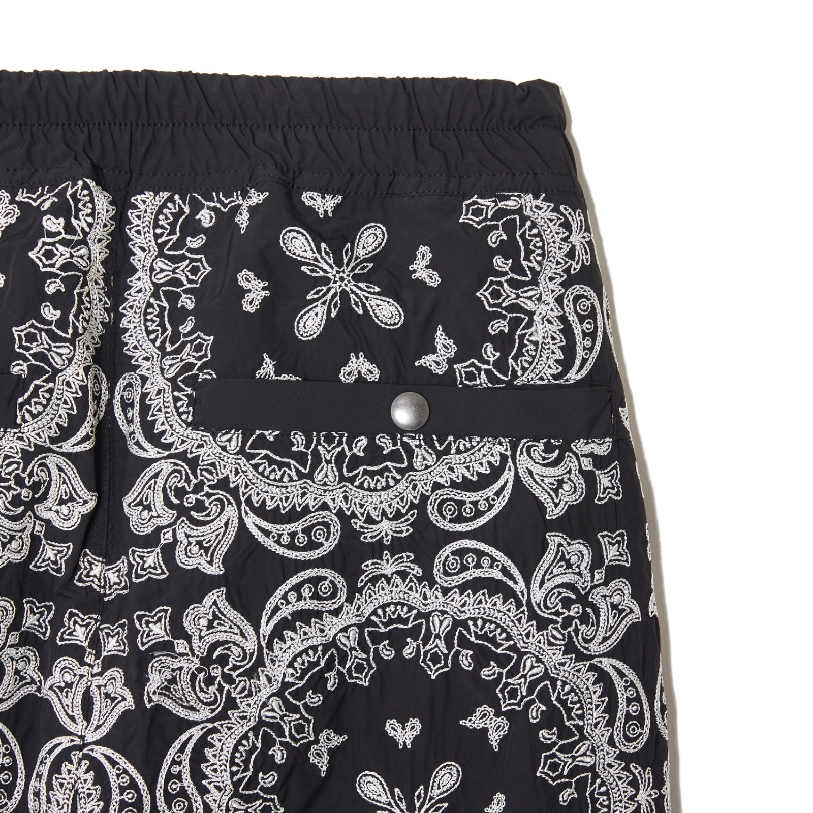 MAYO PAISLEY EMBROIDERY NYLON LOUNGE PANTS - BLACK - メルカリ