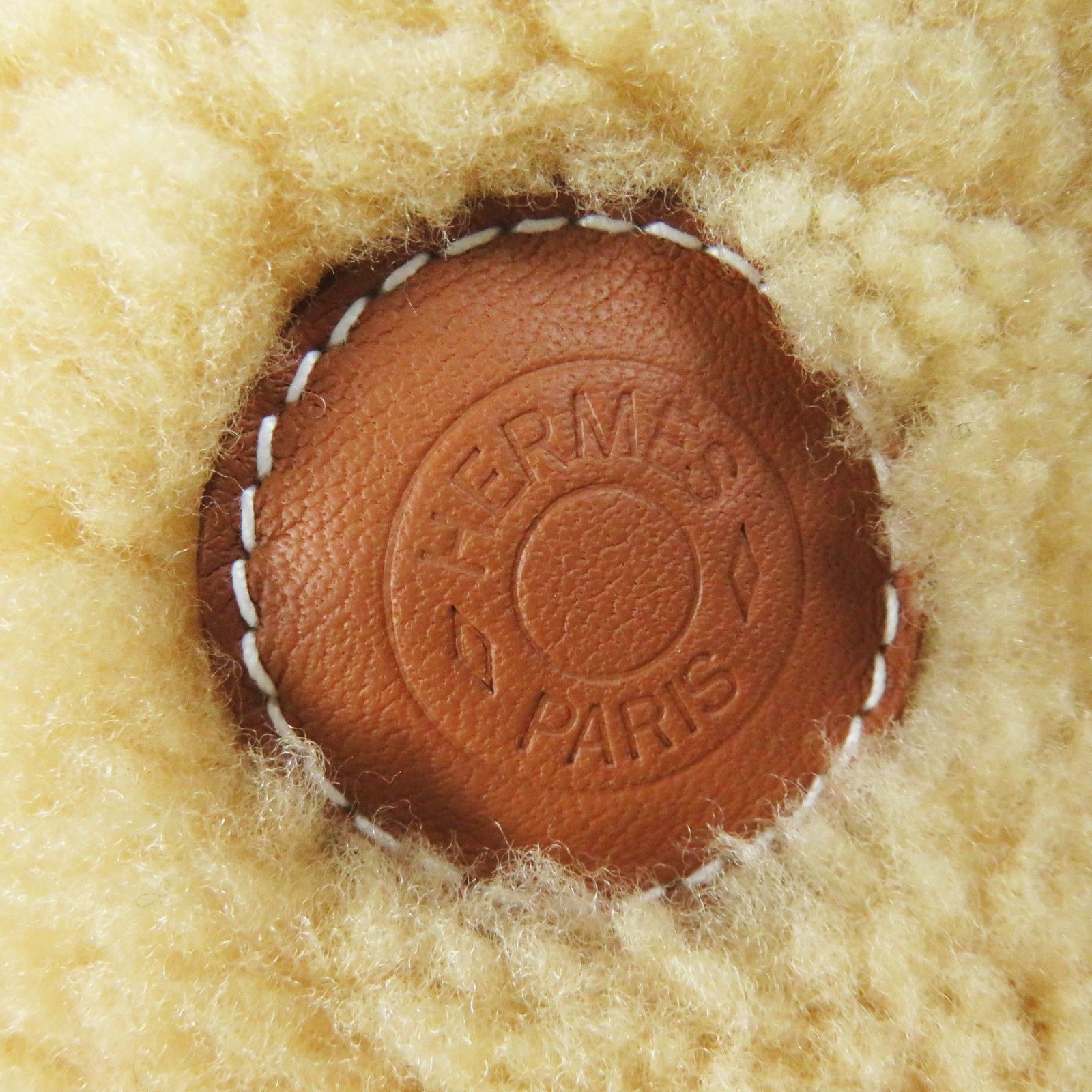 エルメス HERMES ✨バケットハット レザー切替 ロゴ刺繍 57 帽子 エルメス HERMES ✨バケットハット レザー切替 ロゴ刺繍 57 帽子