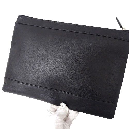 バレンシアガ BALENCIAGA クラッチバッグ セカンドバッグ キャンバス レザー ロゴ 黒 ブラック 420407 BALENCIAGA バレンシアガ バッグ レディース メンズ ブランド