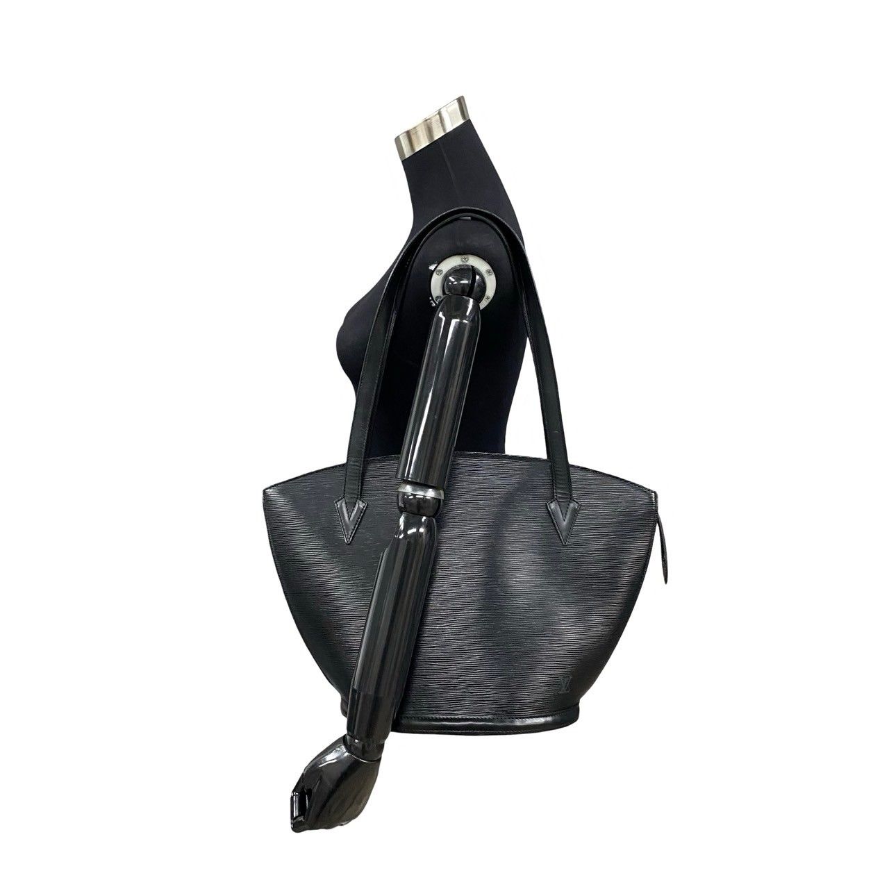 美品 正規品 ルイヴィトン トートバッグ エピ サンジャック 黒 ブラック 革 LOUIS VUITTON - LOUIS VUITTON ルイ ヴィトン エピ サン