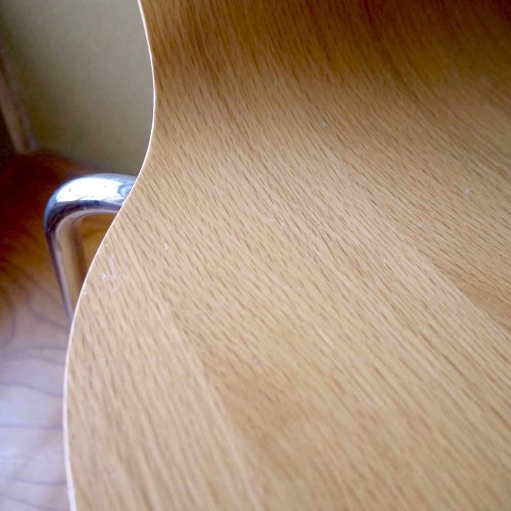 ダイニングチェア 無印良品 モールドプライウッドチェア 廃盤品 オーク