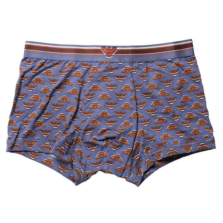 エンポリオアルマーニ BOLD ALL OVER EAGLE ボクサーパンツ ヴィンテージ インディゴ