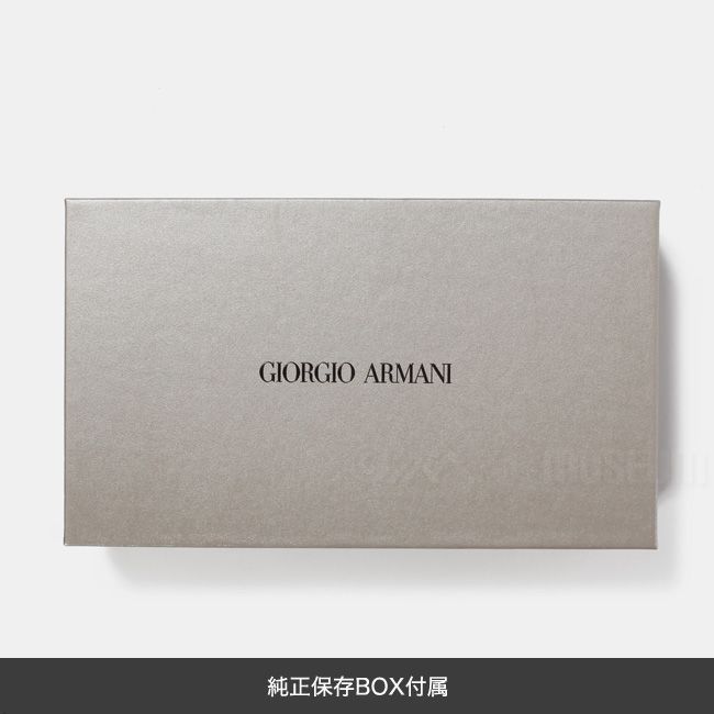 新品未使用】 GIORGIO ARMANI ジョルジオ・アルマーニ 財布 ブラック