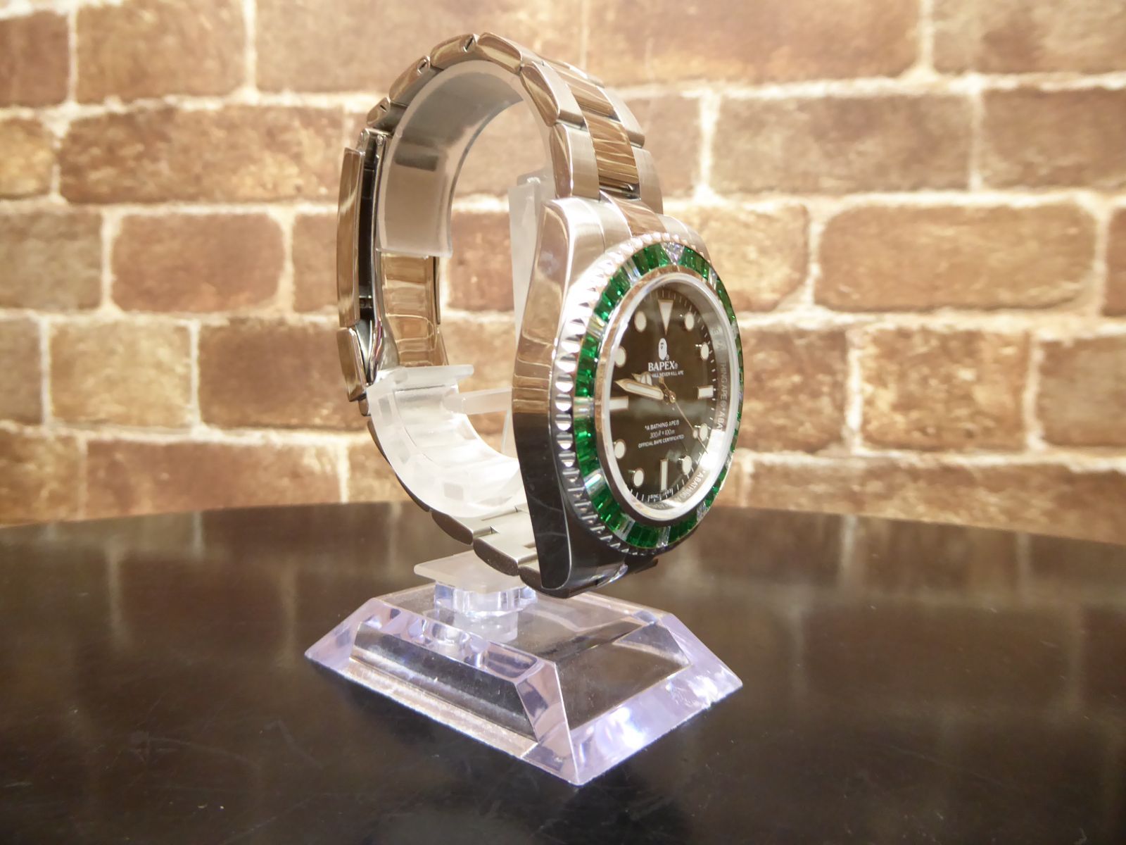 完売品 A BATHING APE TYPE 1 BAPEX CRYSTAL STONE Green アベイシング