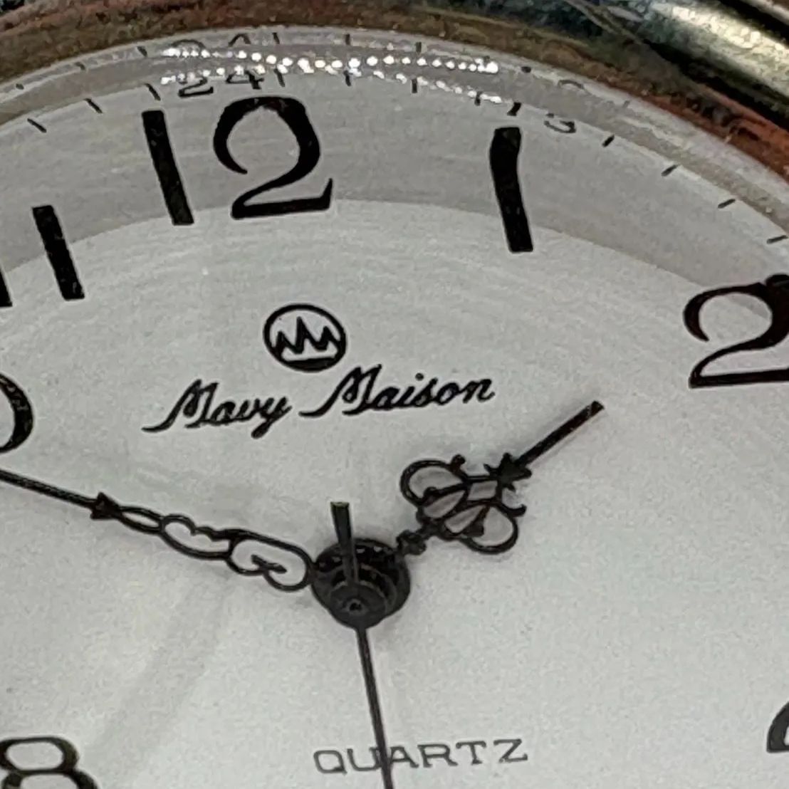 ✨懐中時計✨】Mavy Maison Quartz silver 昭和 レトロ ステンレス 