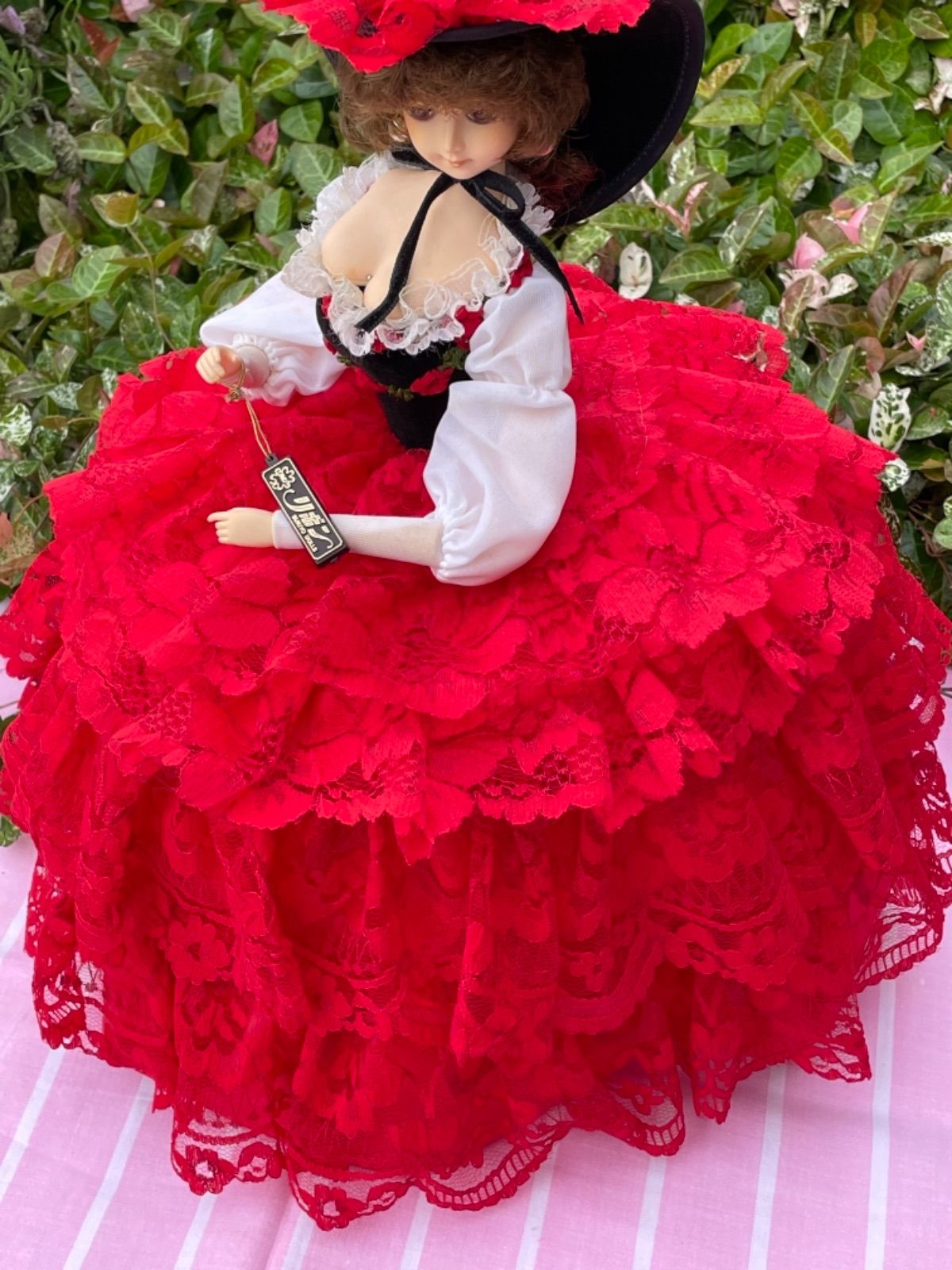 SUKIYO DOLLS リボン　フランス人形　直径30✖️40㎝ SUKIYO DOLLS リボン フランス人形 直径30✖️40㎝ - メルカリ