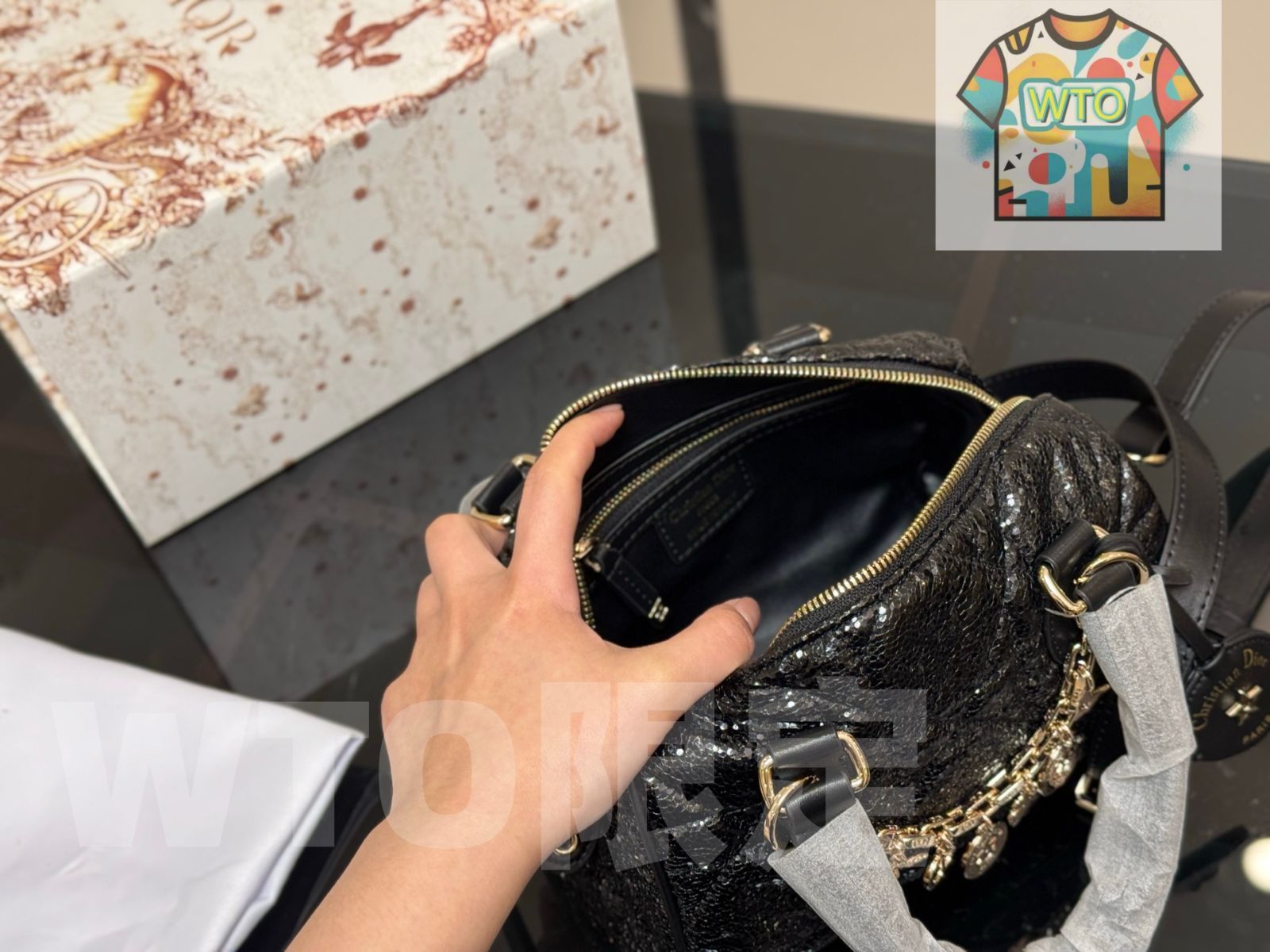 ディオール　バック 楽天市場】ディオール DIOR サイズ:M BOOK TOTE ブックトート