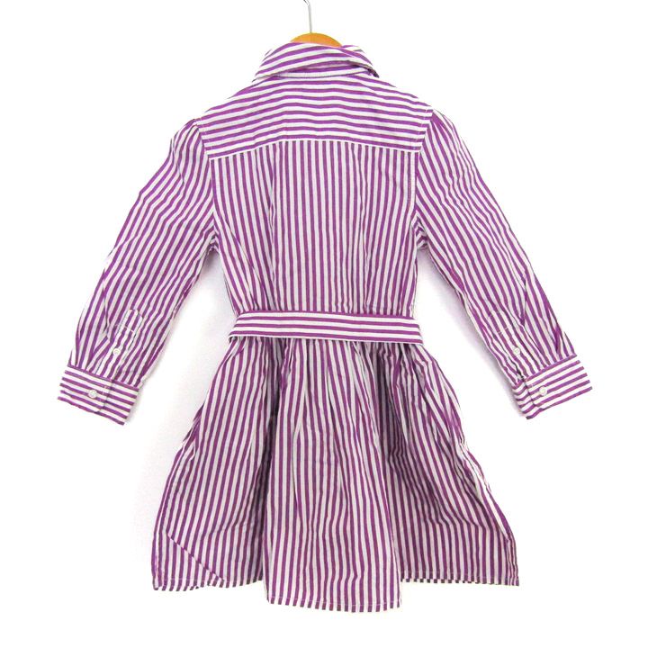 ポロ・ラルフローレン ワンピース 長袖 ストライプ トップス ベビー