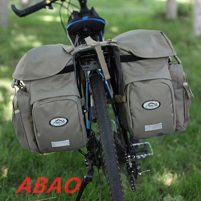 ☆自転車用 サイドバッグ 2in1 自転車 バッグ 自転車 リアバッグ 防水 50L 大型 パニアバッグ 反射加工 キャリアバッグ サイクル バッグ