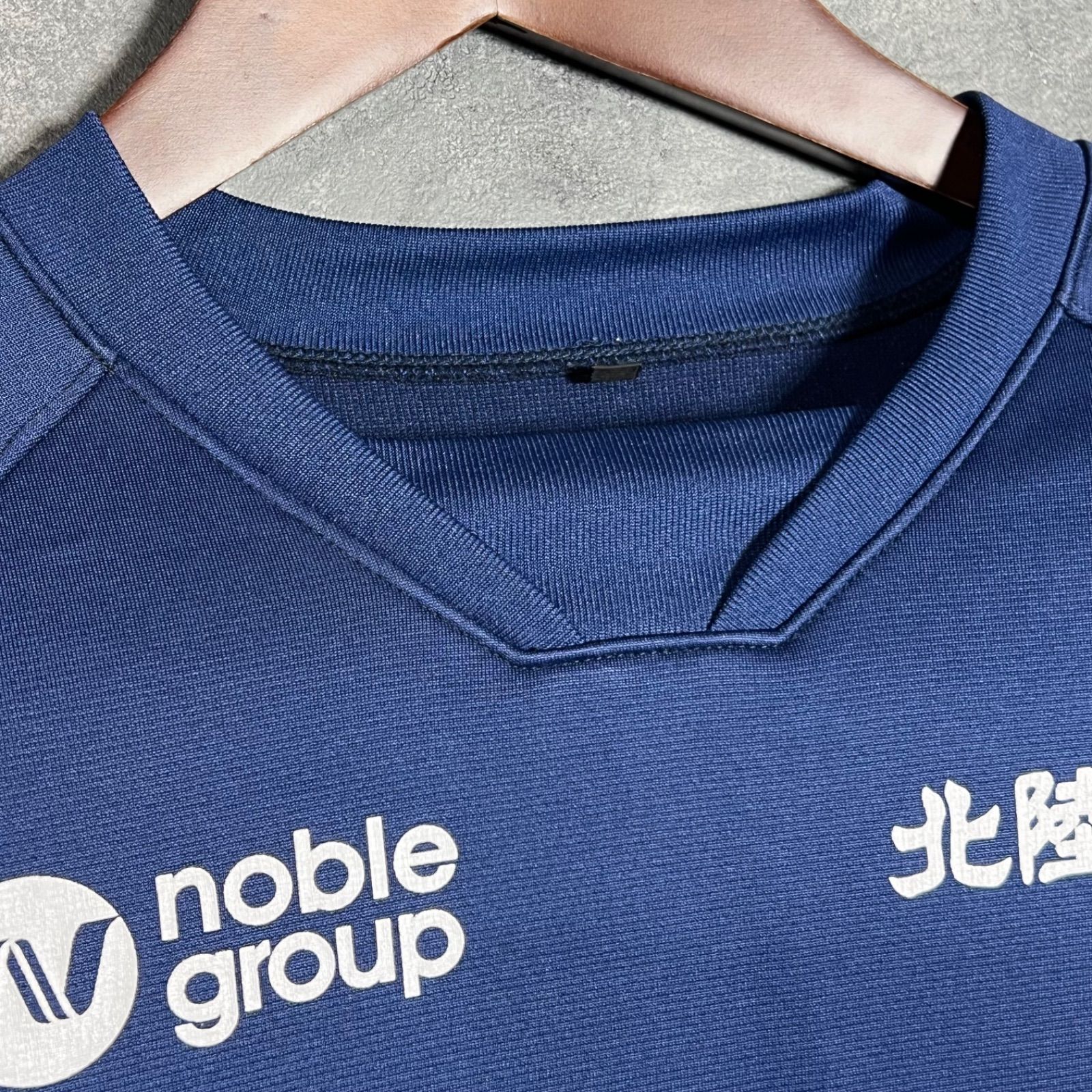 ⭐️カターレ富山支給品　練習着　希少 スポンサーロゴ　サイズXO上下ネイビー カターレ富山 支給品 トレーニングウェア上下 ネイビー M 希少