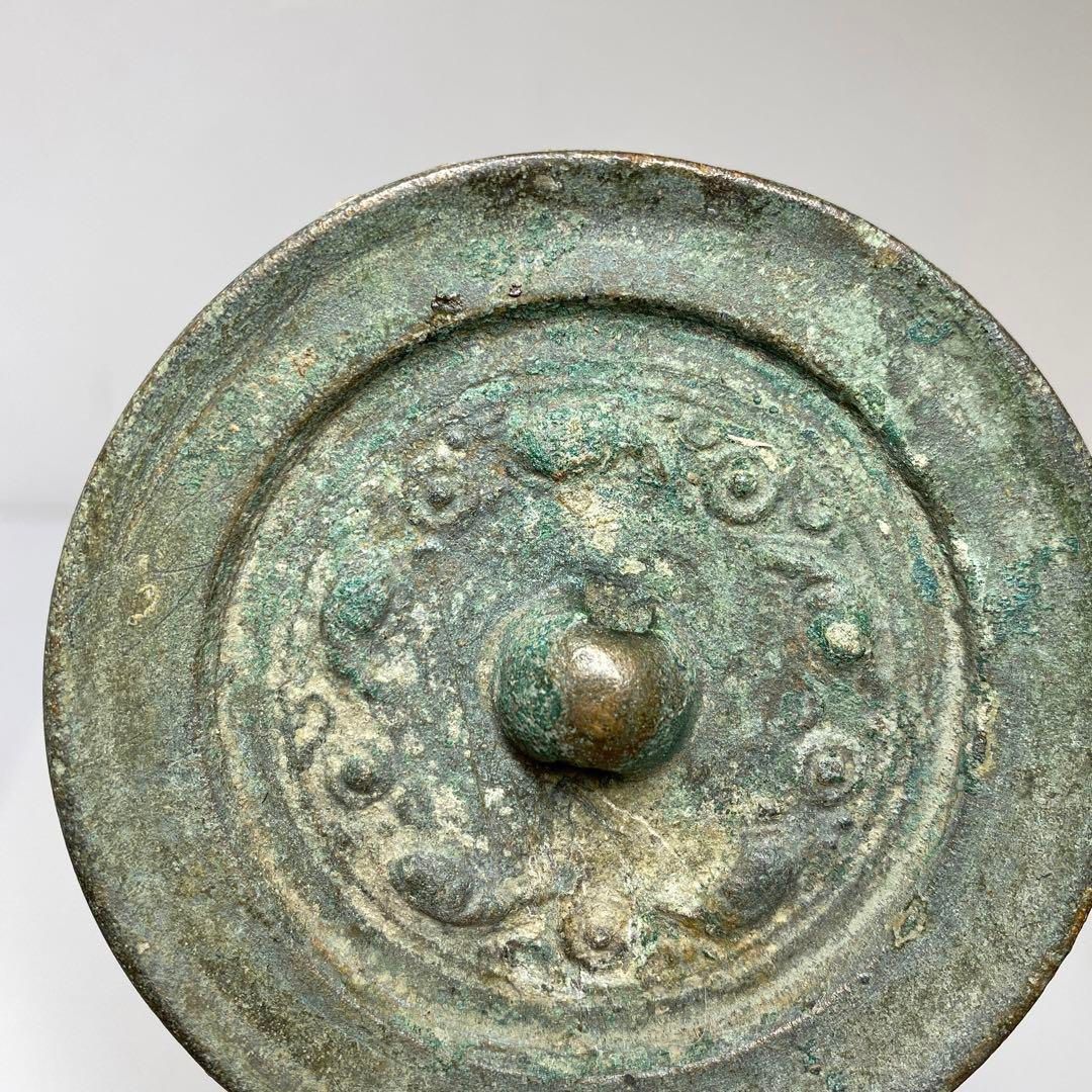 中国漢時代 古銅古鏡 タニチ 148g 東さ6-1203⑤