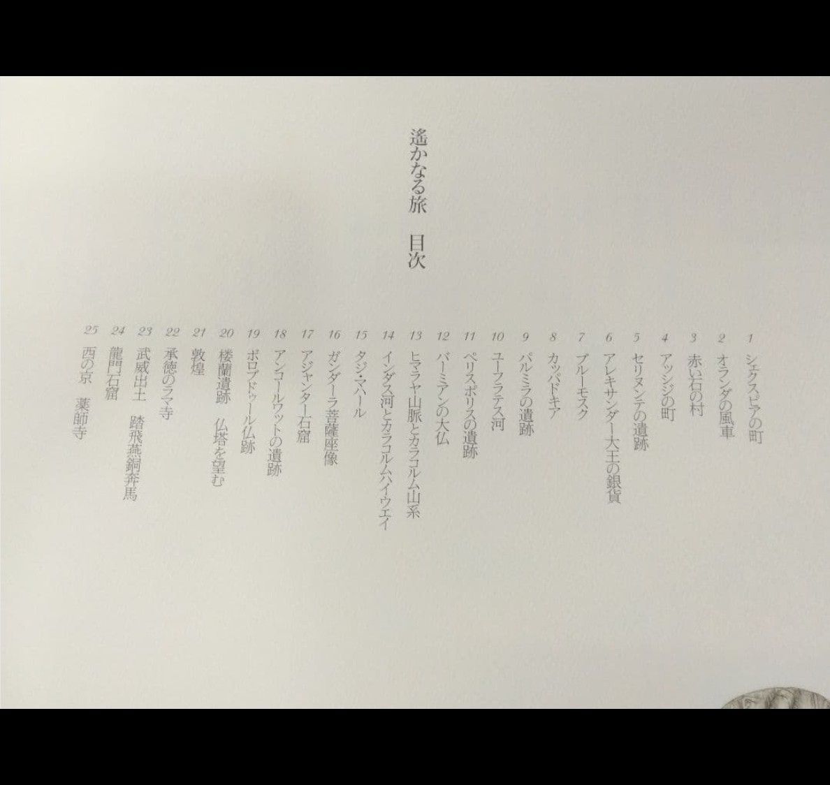 平山郁夫 新作素描集「遙かなる旅」全25枚 日本経済新聞社